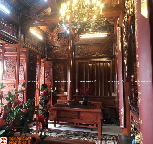 Nhà 3 gian có vách đổ vỏ măng